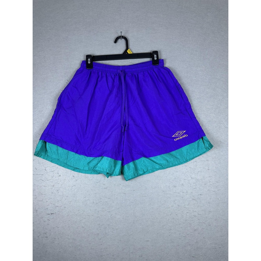 Vintage Umbro Shorts Mens Medium Soccer‎ Nylon Swim Trunks USA 90s